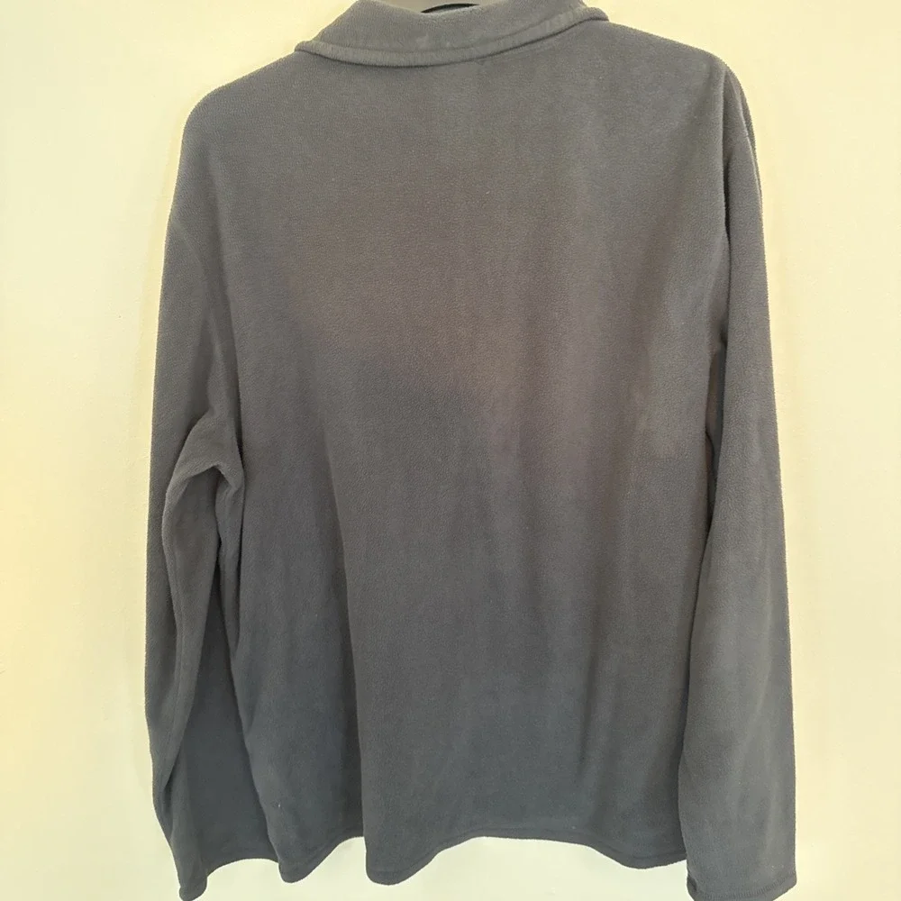 The North Face Men's Gray 1/4 Zip Fleece Pullover Sweatshirt Jacket Sz. LG